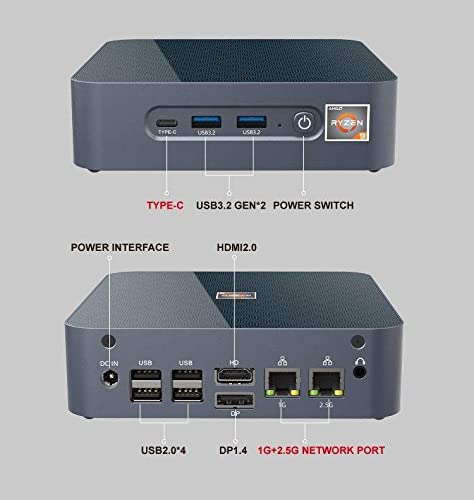 BD Electrics AMD Ryzen 7 5700U Windows 11 Pro Mini PC 32GB 3200MHz